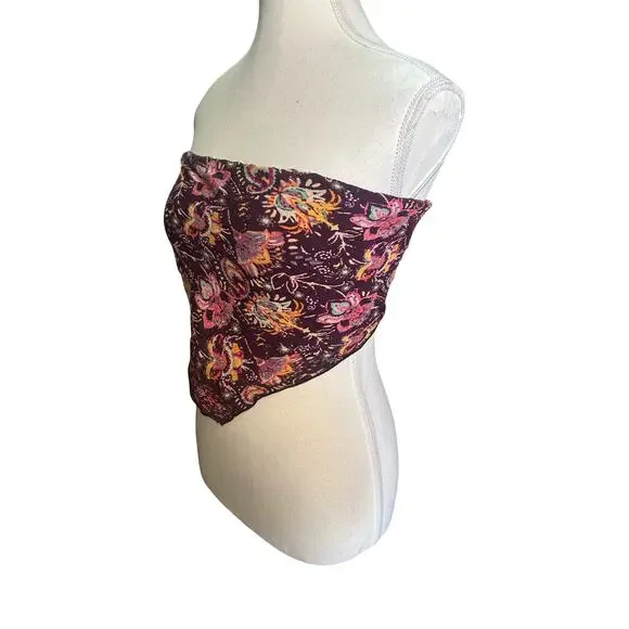 Free People One Bandana Scarf Top Size M Fits  Small - Picture 9 of 9